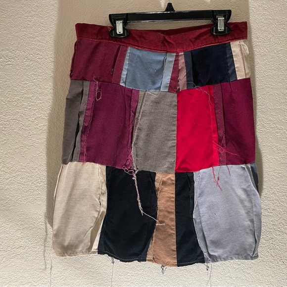 Vintage Patchwork Dress Tagged L - Picture 3 of 3